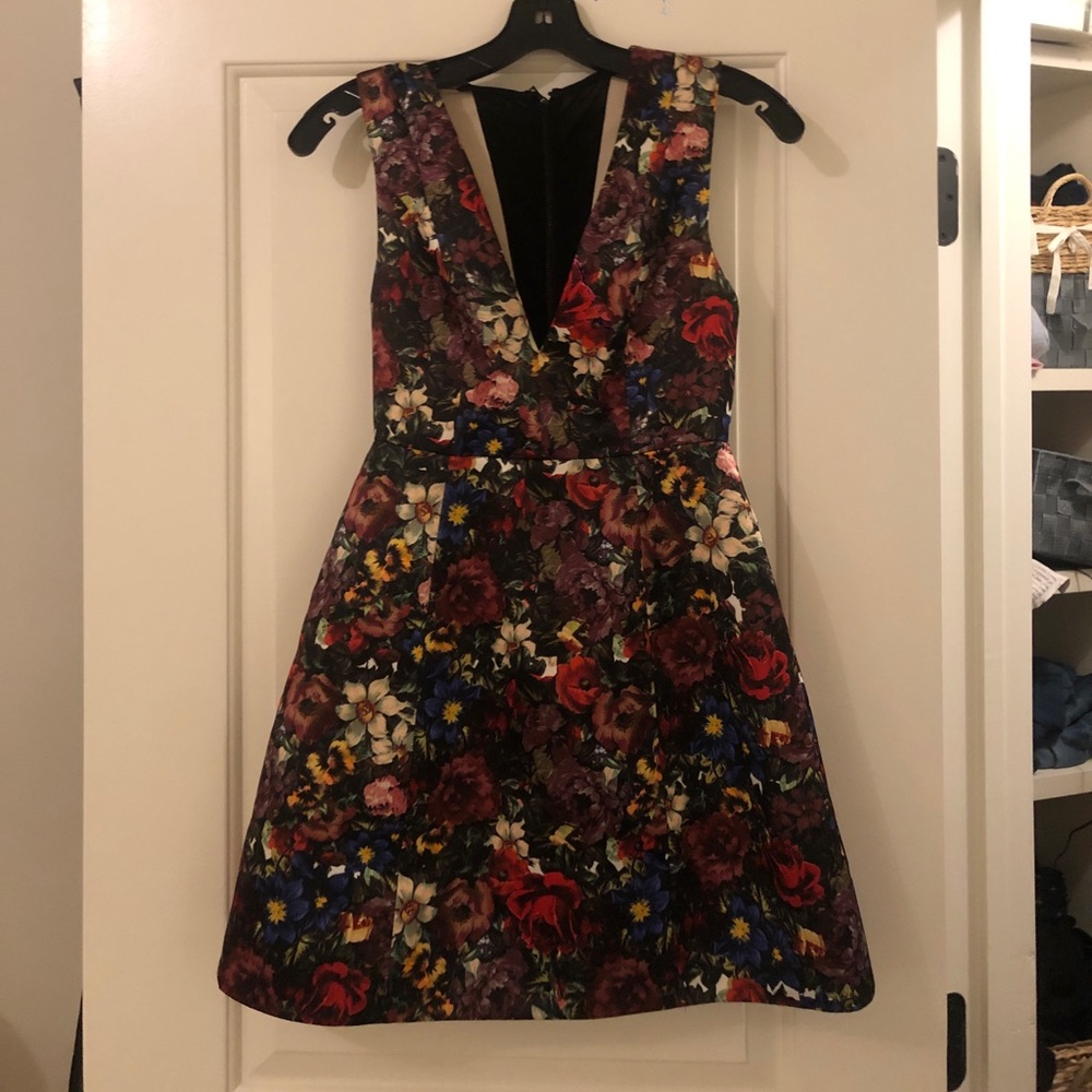 AMAZING ✨ALICE AND OLIVIA✨ Deep V Floral Dress!